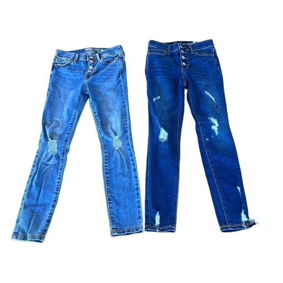 Back to School Bundle Cat & Jack Old Navy H & M Jeans Sweatshirt Tops Medium GUC - Picture 2 of 6